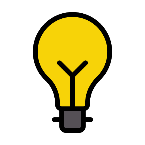 Line style icon of a filament light bulb, including a bayonet fitting